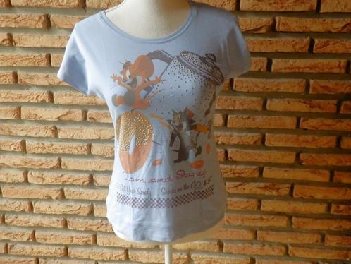 (72)- tee shirt femme t.36/38 bleu, Kleding | Dames, T-shirts, Zo goed als nieuw, Maat 36 (S), Blauw, Korte mouw, Ophalen of Verzenden