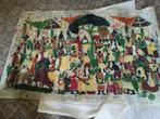 Afrikaans schilderij op canvas, Antiek en Kunst, Ophalen