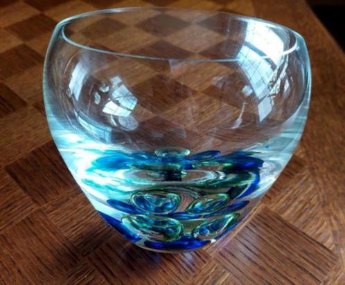 Vase forme bol en verre soufflé Langham, Maison & Meubles, Accessoires pour la Maison | Vases, Neuf, Verre, Enlèvement