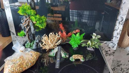 Groot pakket nieuwe aquariumdecoratie, Dieren en Toebehoren, Vissen | Aquaria en Toebehoren, Zo goed als nieuw, Ophalen