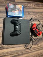 Ps4 slim met 2 controllers en 4 games, Games en Spelcomputers, Spelcomputers | Sony PlayStation 4, Ophalen, Met games, Met 2 controllers