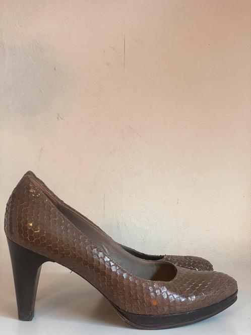 DANY G phyton pumps taupe (39,5), Kleding | Dames, Schoenen, Pumps, Ophalen of Verzenden