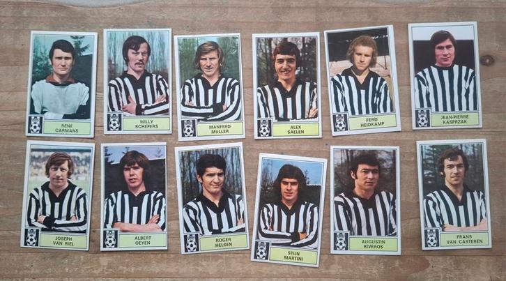 Panini 12 verschillende afbeeldingen Belgisch voetbal 1972 F, Verzamelen, Sportartikelen en Voetbal, Gebruikt, Ophalen of Verzenden
