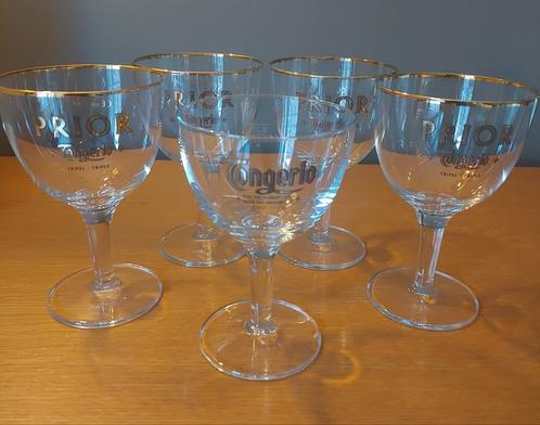 5 verres à bière TONGERLO.  TRÈS BON ÉTAT., Collections, Verres & Petits Verres, Comme neuf, Enlèvement