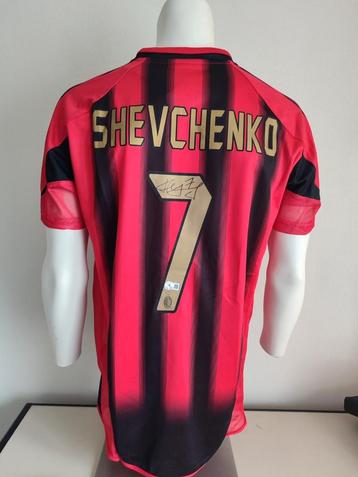 Shevchenko gesigneerd AC Milan shirt met Beckett coa  beschikbaar voor biedingen