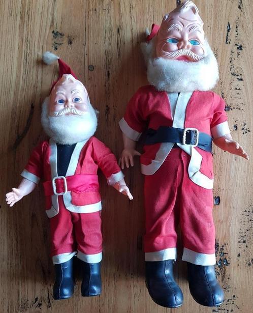 2 Oude shabby kerstman poppen, Divers, Noël, Utilisé, Enlèvement ou Envoi