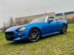 Fiat Spider 124 1,4 turbo Full Option., Auto's, Achterwielaandrijving, Zwart, Cabriolet, Blauw