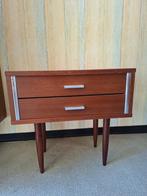 Set van twee retro vintage nachttafels nachtkastjes, Ophalen, Gebruikt