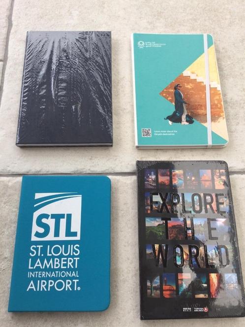 4 Airlines/Airport notaboekjes, Verzamelen, Luchtvaart en Vliegtuigspotten, Nieuw, Boek of Tijdschrift, Ophalen