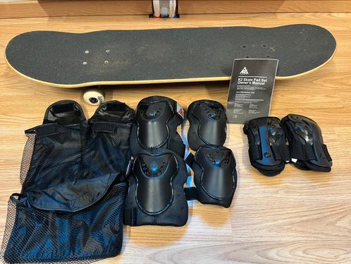 Enuff skateboard met bescherming, Sport en Fitness, Skateboarden, Zo goed als nieuw, Skateboard, Ophalen