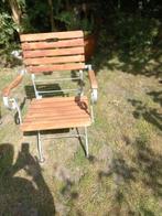 Te koop, Tuin en Terras, Tuinstoelen, Ophalen, Gebruikt, Hout, Inklapbaar