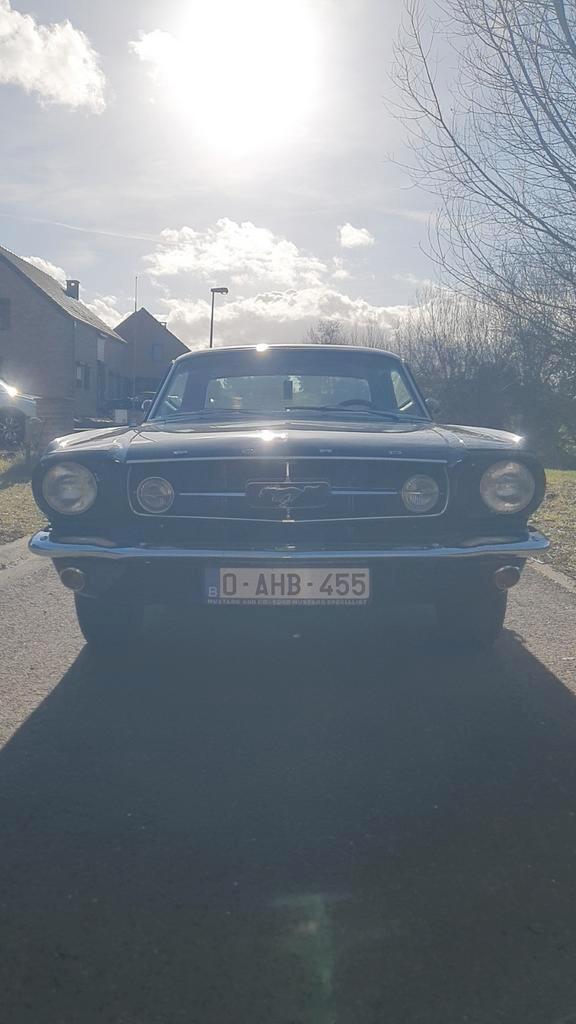 1965 FORD MUSTANG V8 TE KOOP, Auto's, Ford, Particulier, Mustang, Lederen bekleding, Benzine, Coupé, 3 deurs, Automaat, Zwart