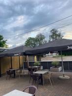 horeca parasols jupiler en hoegaarden, Ophalen, Gebruikt, 3 tot 4 meter, Parasolvoet