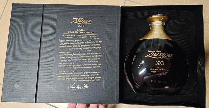 Zacapa Rhum hors d'âge XO Carafe 75cl 40, Collections, Vins, Enlèvement ou Envoi