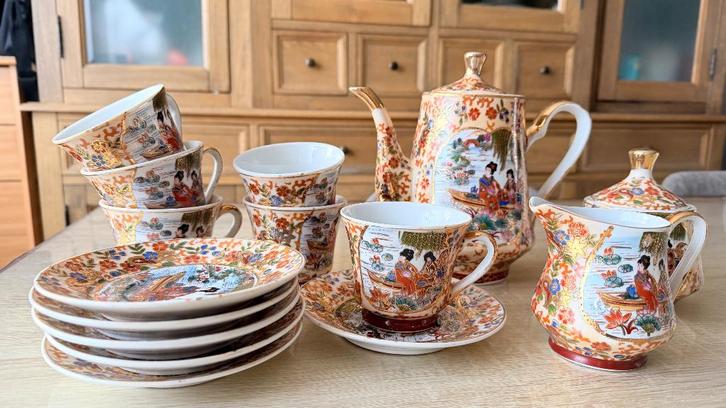 Thee Service, Huis en Inrichting, Keuken | Servies, Zo goed als nieuw, Compleet servies, Overige stijlen, Ophalen