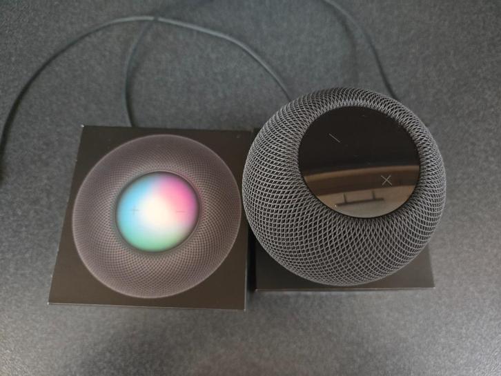 Apple HomePod mini 2 stuks, Audio, Tv en Foto, Mp3-spelers | Apple iPod, Zo goed als nieuw, Mini, Zwart, Ophalen