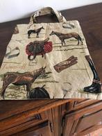 Tas in stof met afbeelding  paarden en toebehoren, Enlèvement ou Envoi, Comme neuf