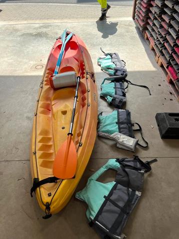All-in-one 2 persoons kayak, Watersport en Boten, Ophalen, Gebruikt, Met peddels, Kajak