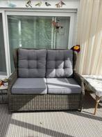 Lounge 2-zits bank rotan met kussens, Ophalen, Rotan, Bank