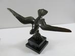 Mouette Art Déco en bronze - Belgique - Socle en marbre vers, Antiquités & Art, Enlèvement ou Envoi, Bronze