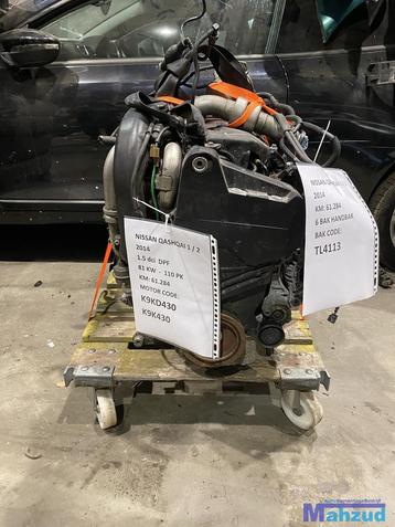 NISSAN QASHQAI 1.5 DCI Motorblok K9KD430 K9K430 beschikbaar voor biedingen