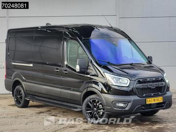Ford Transit 165pk Automaat Black Edition 2025 model Dubbele, Auto's, Automaat, Stof, 1995 cc, 4 cilinders