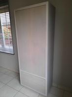 Eiken hoge kast, Ophalen, Eikenhout, Zo goed als nieuw, Minder dan 150 cm