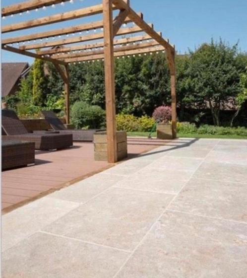 VLOEREN PARKET VLOEREN BOURGONDISCHE DALLEN BUITENTEGELS, Tuin en Terras, Bloempotten, Nieuw, Ophalen of Verzenden