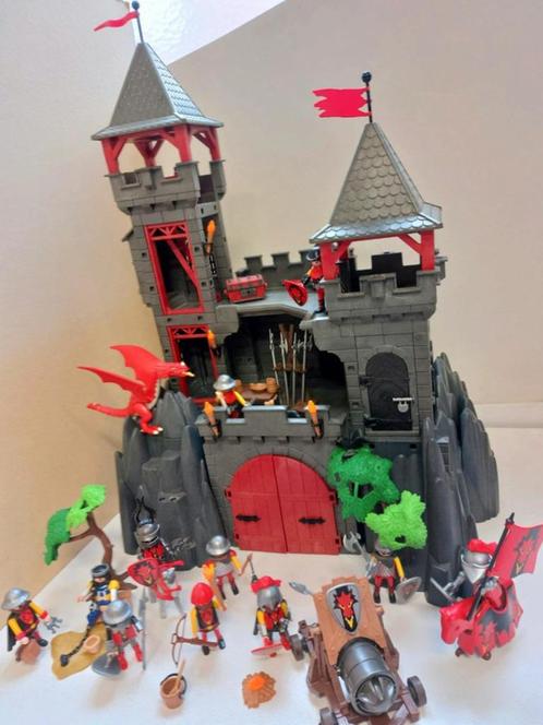 Playmobil 3269 Forteresse  Dragons rouges +3319 +3320 +3328, Enfants & Bébés, Jouets | Playmobil, Comme neuf, Ensemble complet