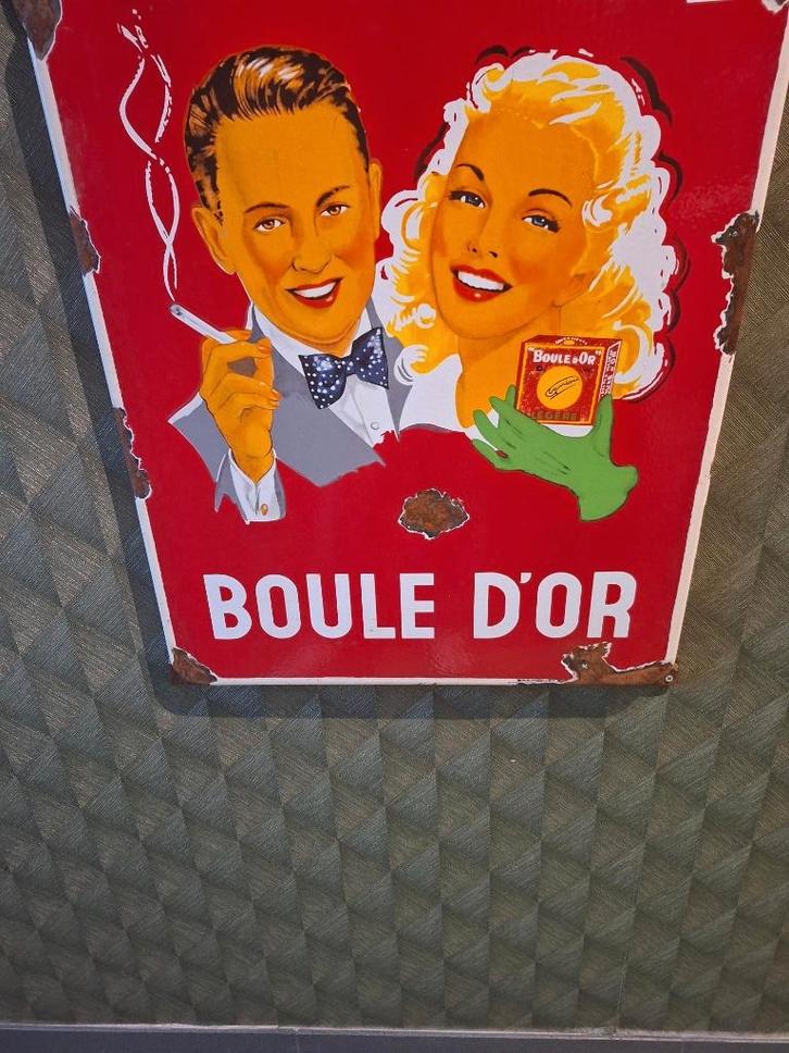 lots de plaque emmaillée, Verzamelen, Merken en Reclamevoorwerpen, Zo goed als nieuw, Reclamebord, Ophalen