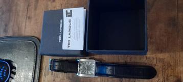 Origineel Ted Lapidus quartz herenhorloge met certificaat beschikbaar voor biedingen