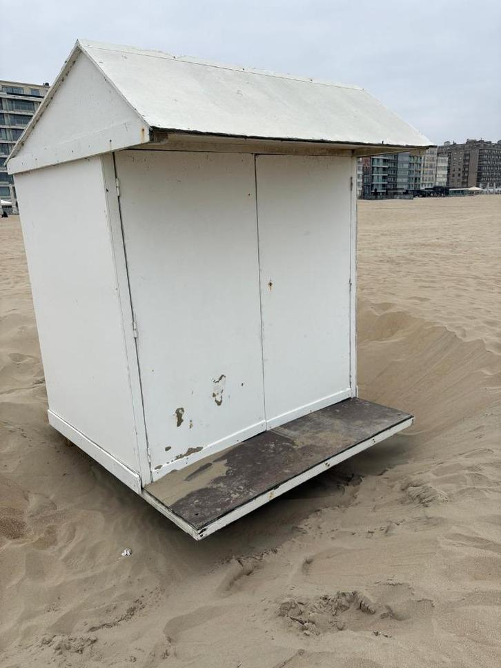 Strandcabine te koop, Tuin en Terras, Bergingen en Tuinkasten, Zo goed als nieuw, Overige typen, Hout, Ophalen