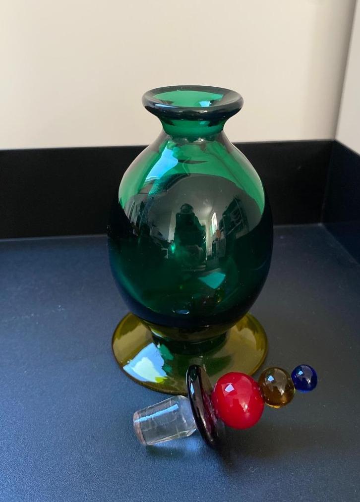 Uniek Vintage Glazen Flesje, Diversen, Overige Diversen, Zo goed als nieuw, Ophalen of Verzenden