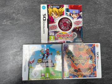 Nintendo DS Game Lot - Super Mario, Beyblade, Inazuma Eleven