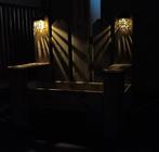 Zelfgemaakte bloemenbak met sfeerverlichting, Tuin en Terras, Ophalen, Hout