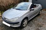 Zilverkleurige Peugeot 206cc cabrio 80kW (109PK), Autos, Peugeot, Tissu, Carnet d'entretien, Achat, 4 cylindres