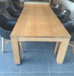 Houten eettafel, Huis en Inrichting, Tafels | Eettafels, Ophalen, 100 tot 150 cm, 200 cm of meer, Zo goed als nieuw