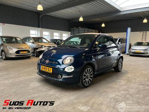 Fiat 500C 1.0 Hybrid 53.000 KM NAP! (bj 2021), Auto diversen, Ongevalwagen, Handgeschakeld, Overige brandstoffen, Stadsauto, Blauw