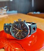 Raidillon chronograaf., Leer, Staal, Polshorloge, Nieuw