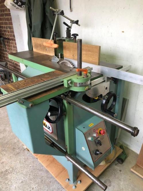 Zaag/Toupie TZ30 met stofafzuiging KIMAC en toebehoren, Doe-het-zelf en Bouw, Gereedschap | Zaagmachines, Gebruikt, Cirkelzaag