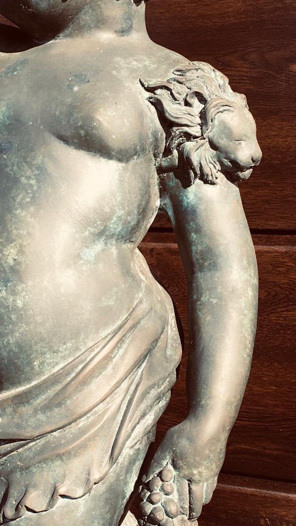 Zeldzaam antiek Brons Putto tuinbeeld, Tuin en Terras, Tuinbeelden, Ophalen