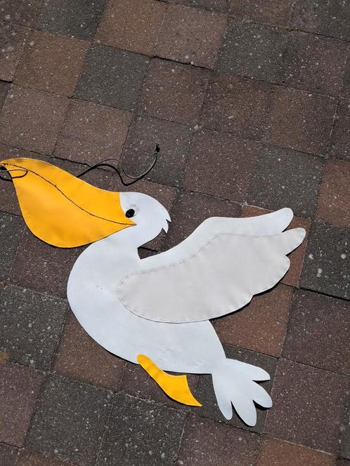 Tuinwanddecoratie pelikaan, Tuin en Terras, Tuinwanddecoratie, Gebruikt, Ophalen of Verzenden