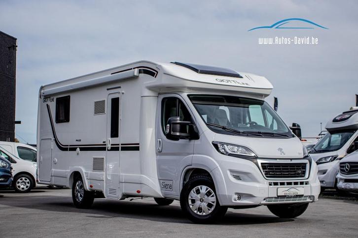 Giottiline Privilege Camper 4 Slaappl. Peugeot Boxer 2.2, Caravans en Kamperen, Mobilhomes, Bedrijf, tot en met 4, Half-integraal