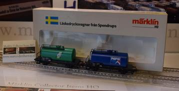 Marklin 44562.001 Zweedse ketelwagonset Seven Up + Pepsi beschikbaar voor biedingen