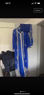 Caftan bleu roi, Kleding | Dames, Gelegenheidskleding, Ophalen of Verzenden, Gedragen, Blauw, Overige typen