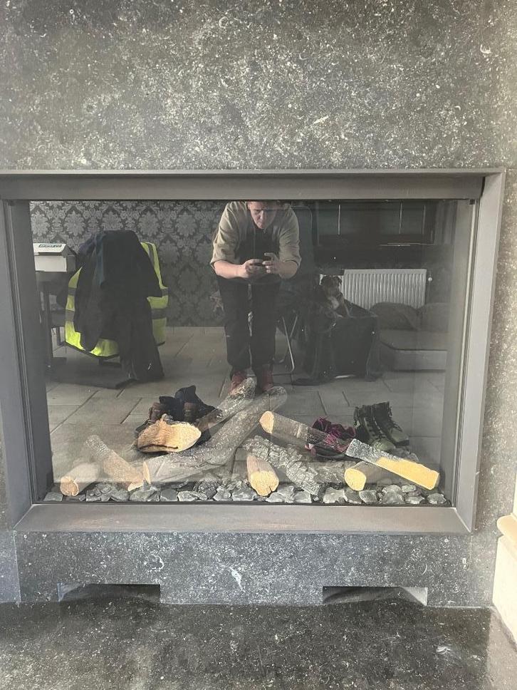 inbouw gashaard Kalfire Prestige GP 105/79, Huis en Inrichting, Haarden, Gebruikt, Gashaard, Ophalen