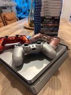 PlayStation 4 slim, Games en Spelcomputers, Ophalen, 1 TB, Pro, Met 3 controllers of meer