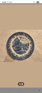 Vintage Churchil Blue Dinner Plate, Ophalen of Verzenden