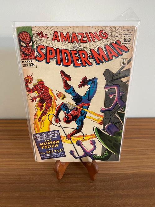 Amazing Spider-Man #21 1965 Steve Ditko, Boeken, Strips | Comics, Zo goed als nieuw, Eén comic, Amerika, Ophalen of Verzenden