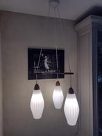mid century hanglamp deens vintage, Huis en Inrichting, Gebruikt, Scandinavian design fifties, Glas, Ophalen